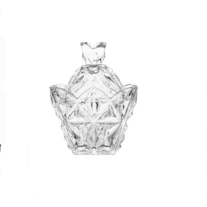 elegant crystal candy jar